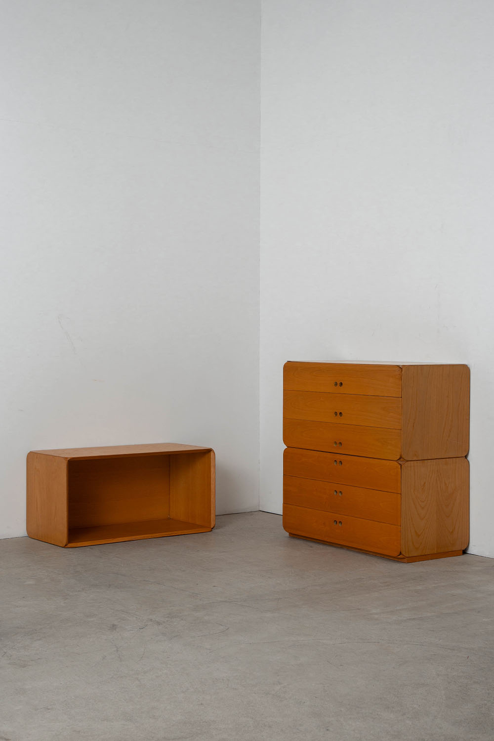 Samara Modular Storage Set by Derk Jan De Vries for Maisa di Seveso in Beech