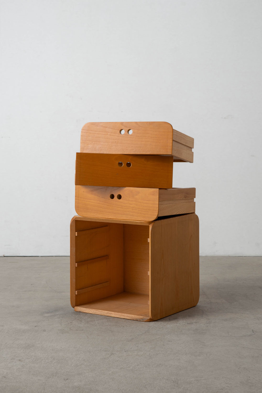 Samara Modular Storage Set by Derk Jan De Vries for Maisa di Seveso in Beech