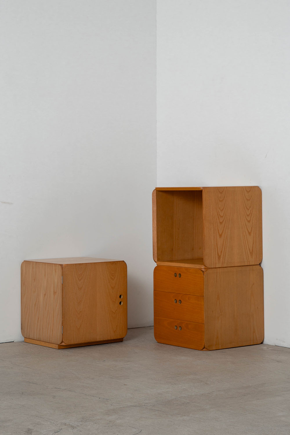 Samara Modular Storage Set by Derk Jan De Vries for Maisa di Seveso in Beech