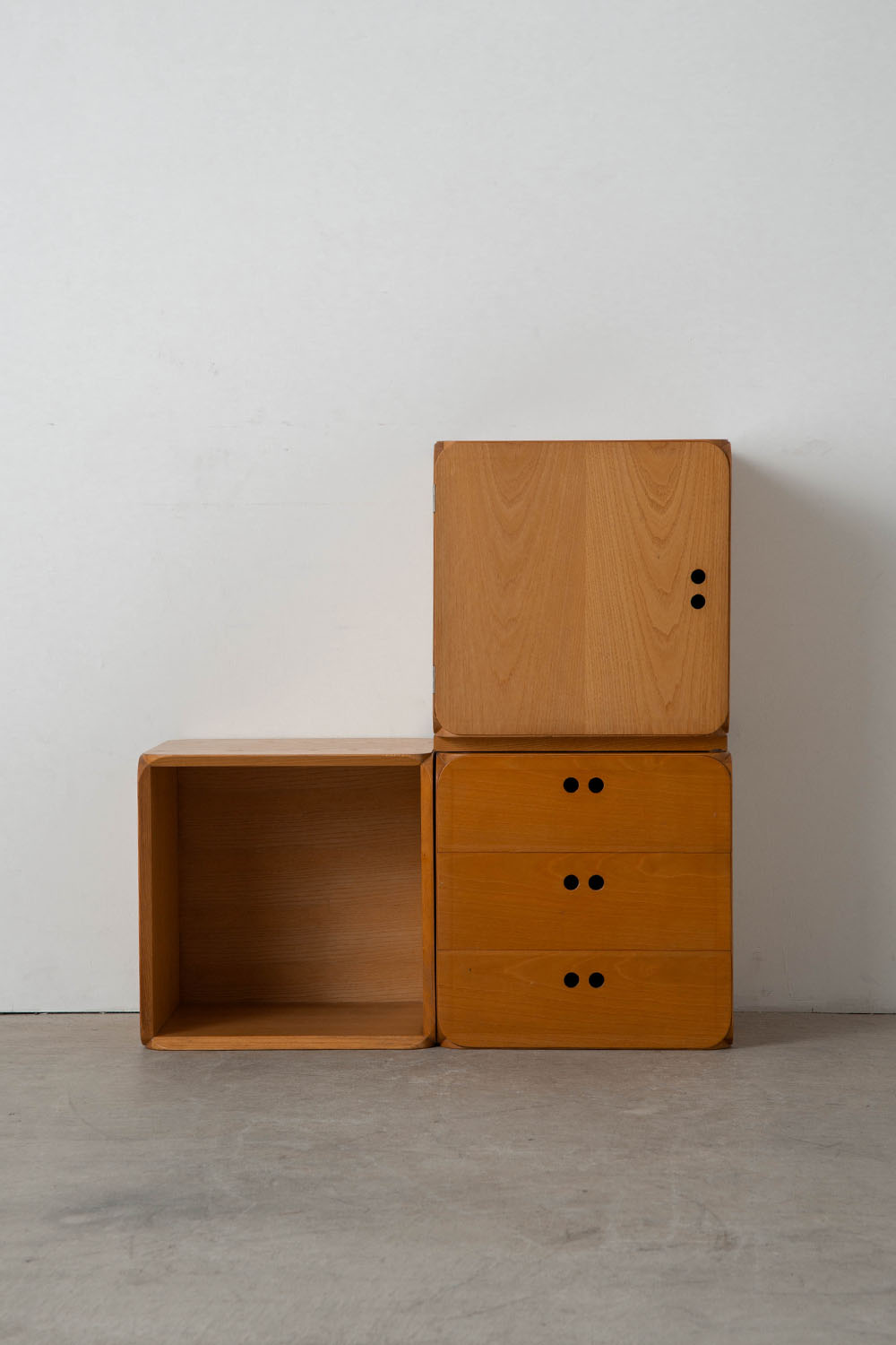 Samara Modular Storage Set by Derk Jan De Vries for Maisa di Seveso in Beech