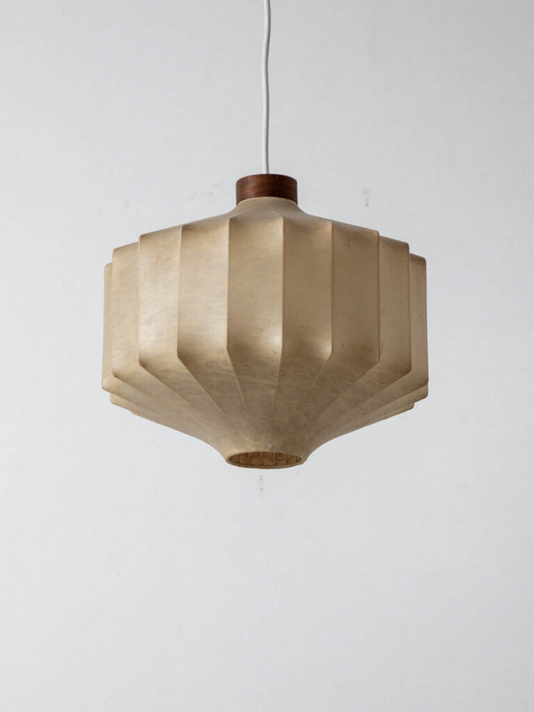 Cocoon Pendant Lamp in Resin and Steel
