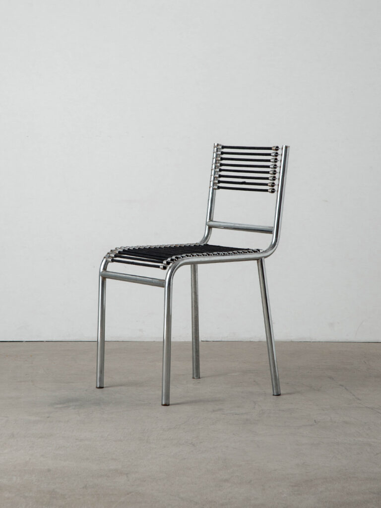 Sandows Chair by René Herbst for Ecart International in Chrome and elastic cord