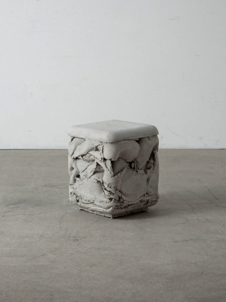 Trash Cube Stool by Nicolas le Moigne for Swisspearl in Fibre Cement