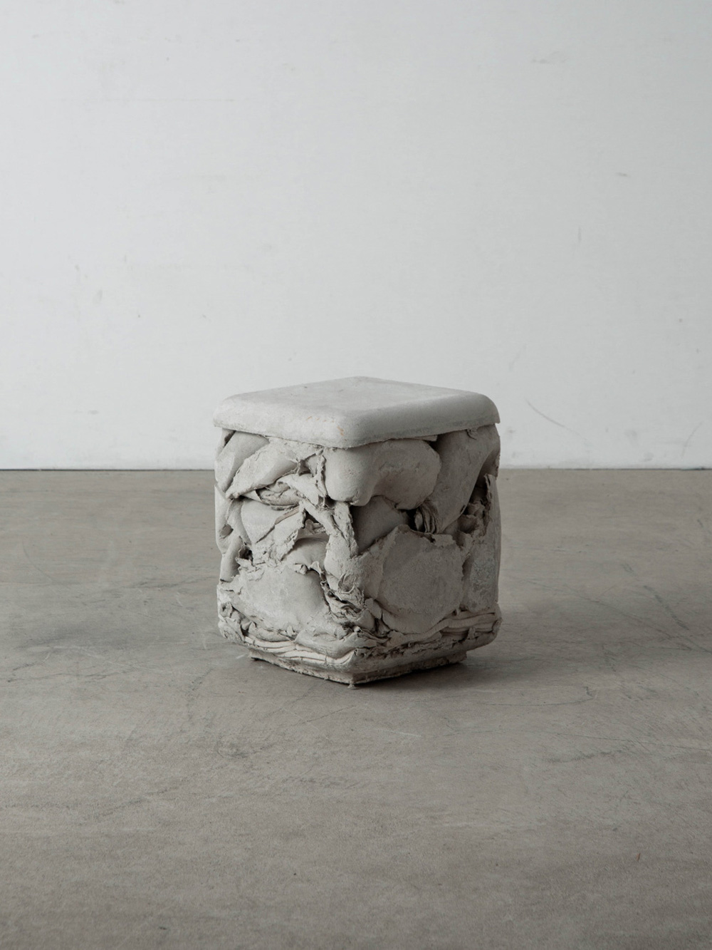 Trash Cube Stool by Nicolas le Moigne for Swisspearl in Fibre Cement