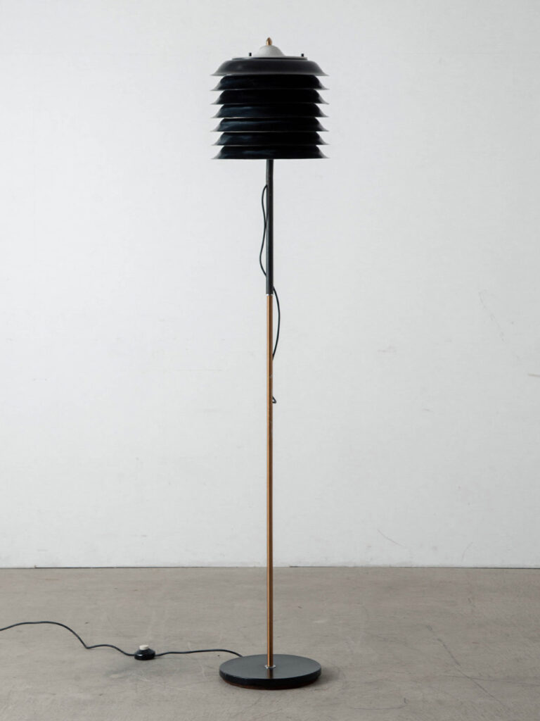 Floor Lamp for STILNOVO in Steel , Brass and Marble