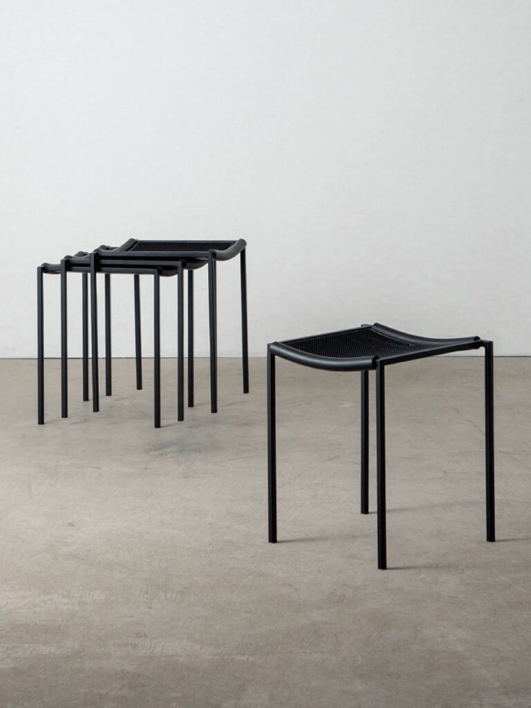 Sgabello Basso Stool by Maurizio Peregalli for ZEUS in Steel