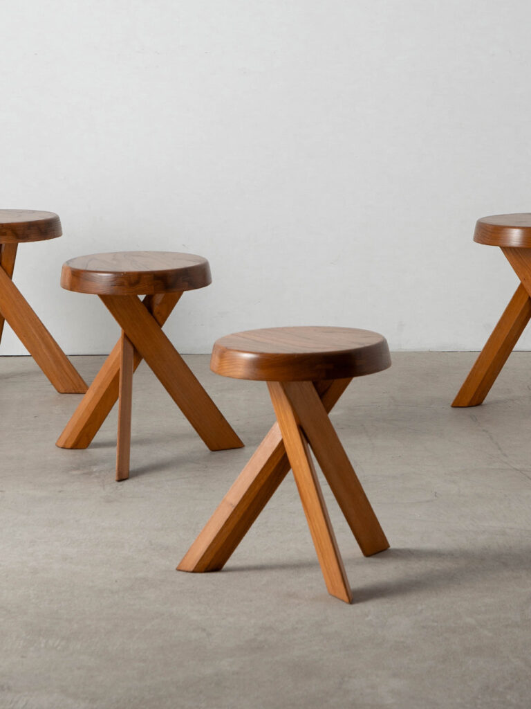 S31 Stool by Pierre Chapo in Elm