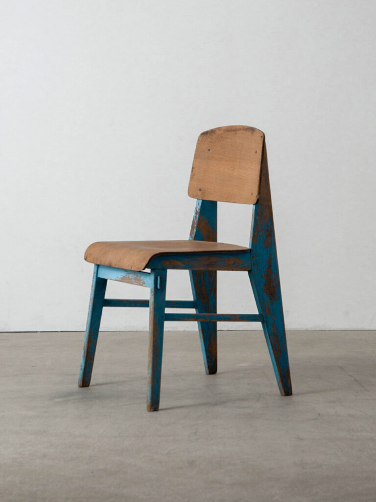 Tout Bois Chair by Jean Prouvé for Établissements Vauconsant in Oak