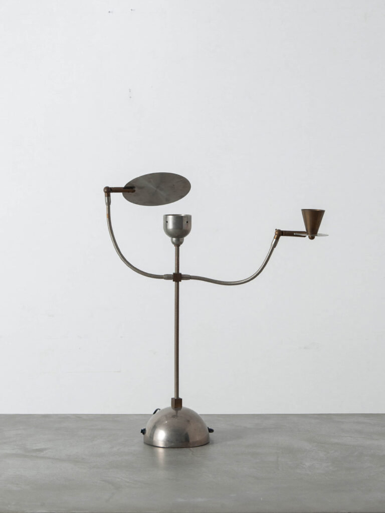 Servoluce Table Lamp by Enzo Catellani for Catellani & Smith in Steel and Brass