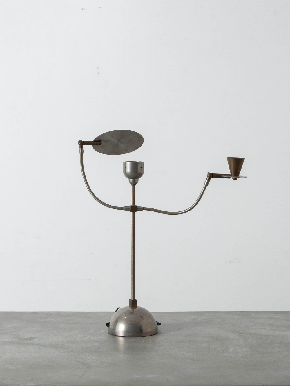 Servoluce Table Lamp by Enzo Catellani for Catellani & Smith in Steel and Brass