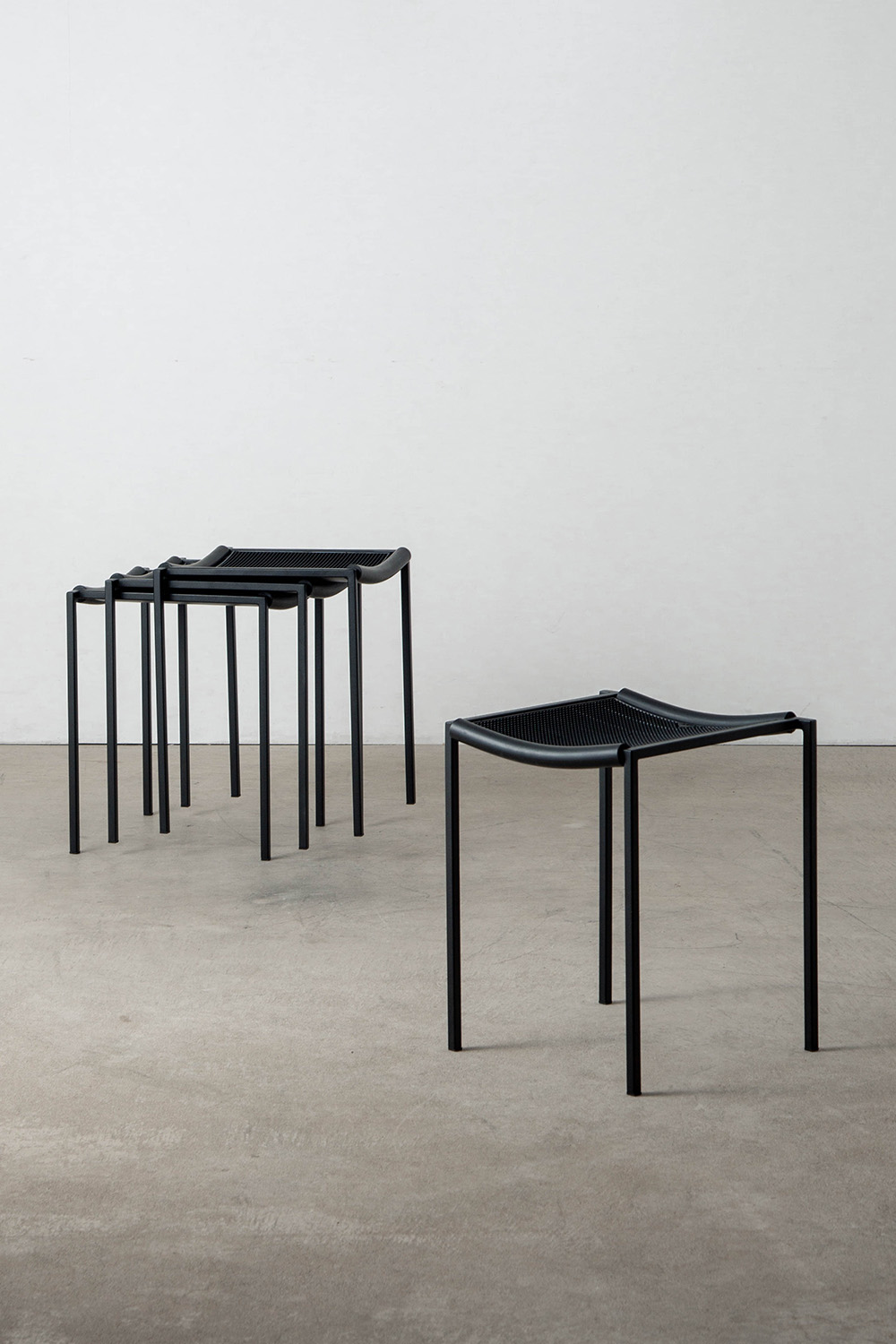 Sgabello Basso Stool by Maurizio Peregalli for ZEUS in Steel