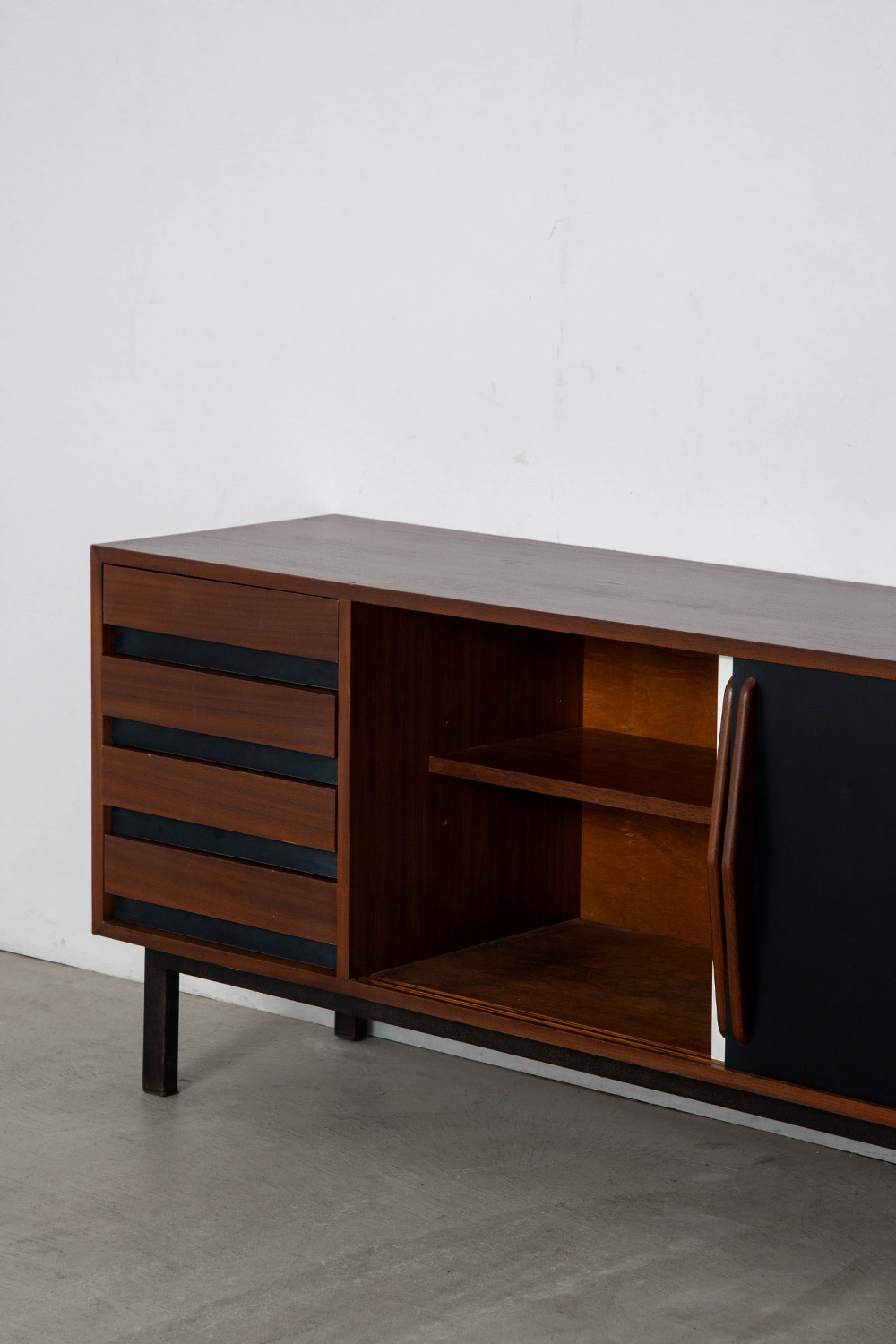 Sideboard by Charlotte Perriand for Steph Simon in Ash and Steel