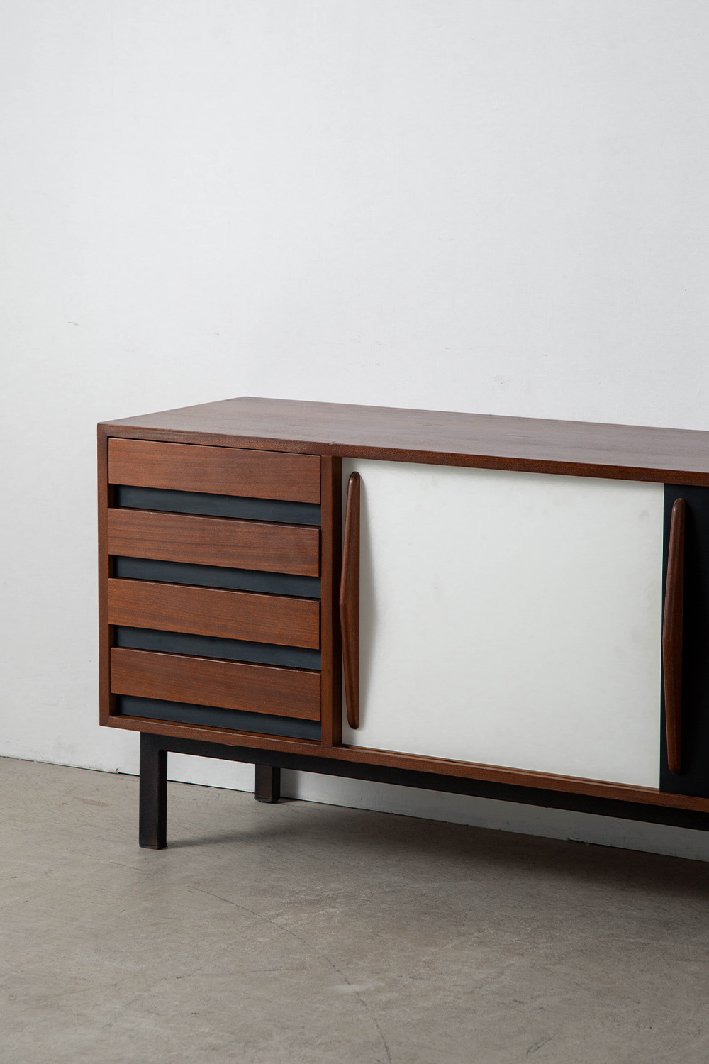 Sideboard by Charlotte Perriand for Steph Simon in Ash and Steel