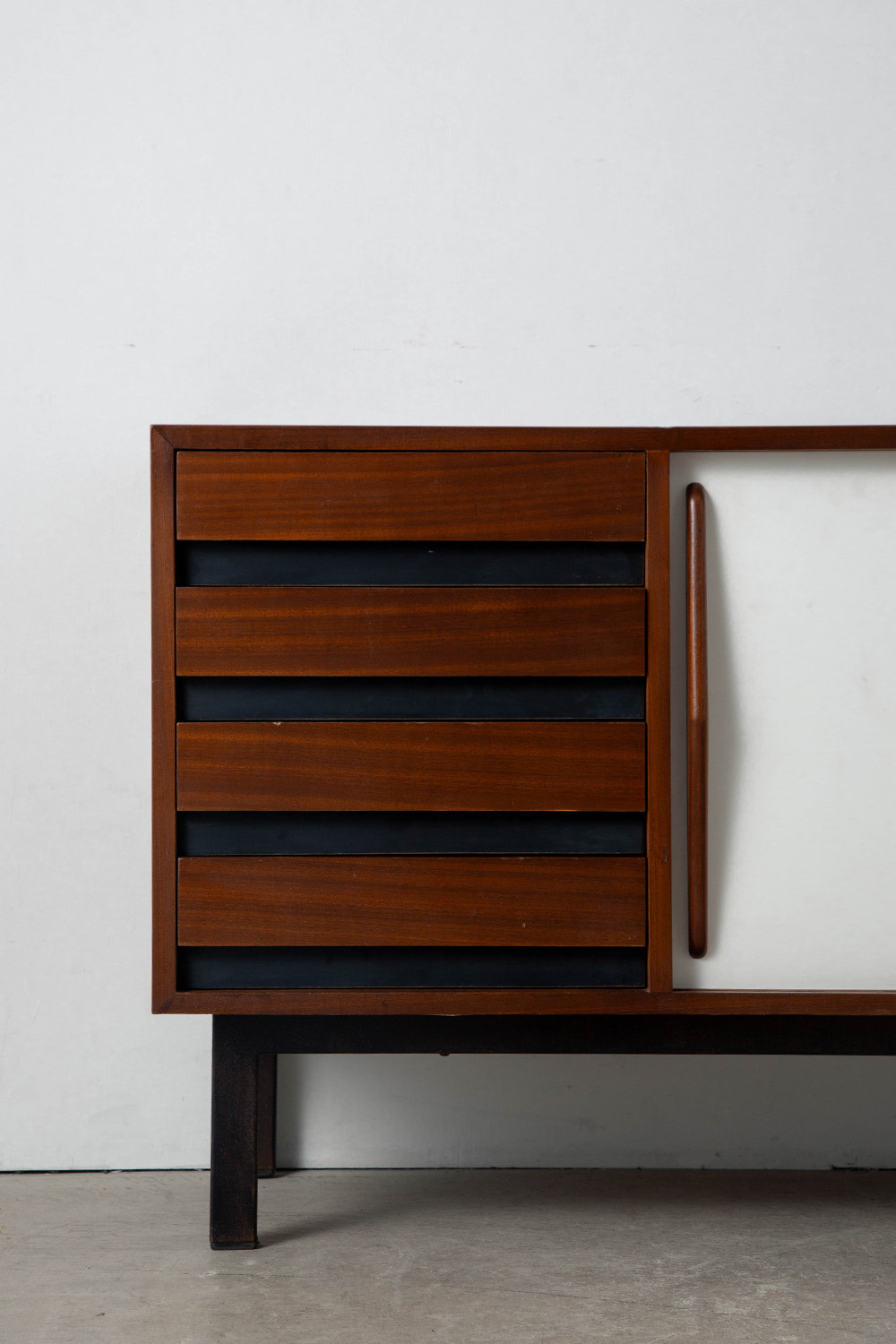 Sideboard by Charlotte Perriand for Steph Simon in Ash and Steel