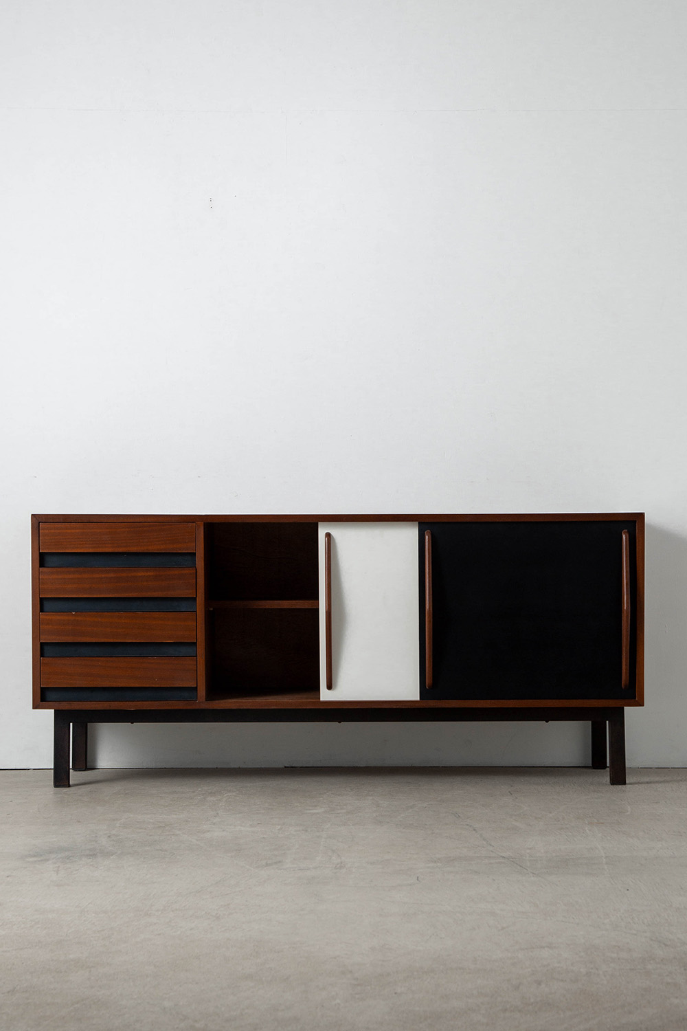 Sideboard by Charlotte Perriand for Steph Simon in Ash and Steel