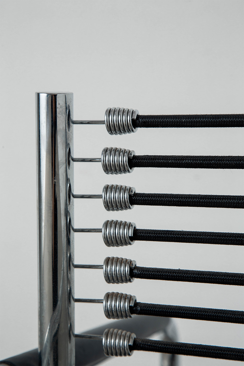 Sandows Office Chair by René Herbst for Ecart International in Chrome and Elastic cord