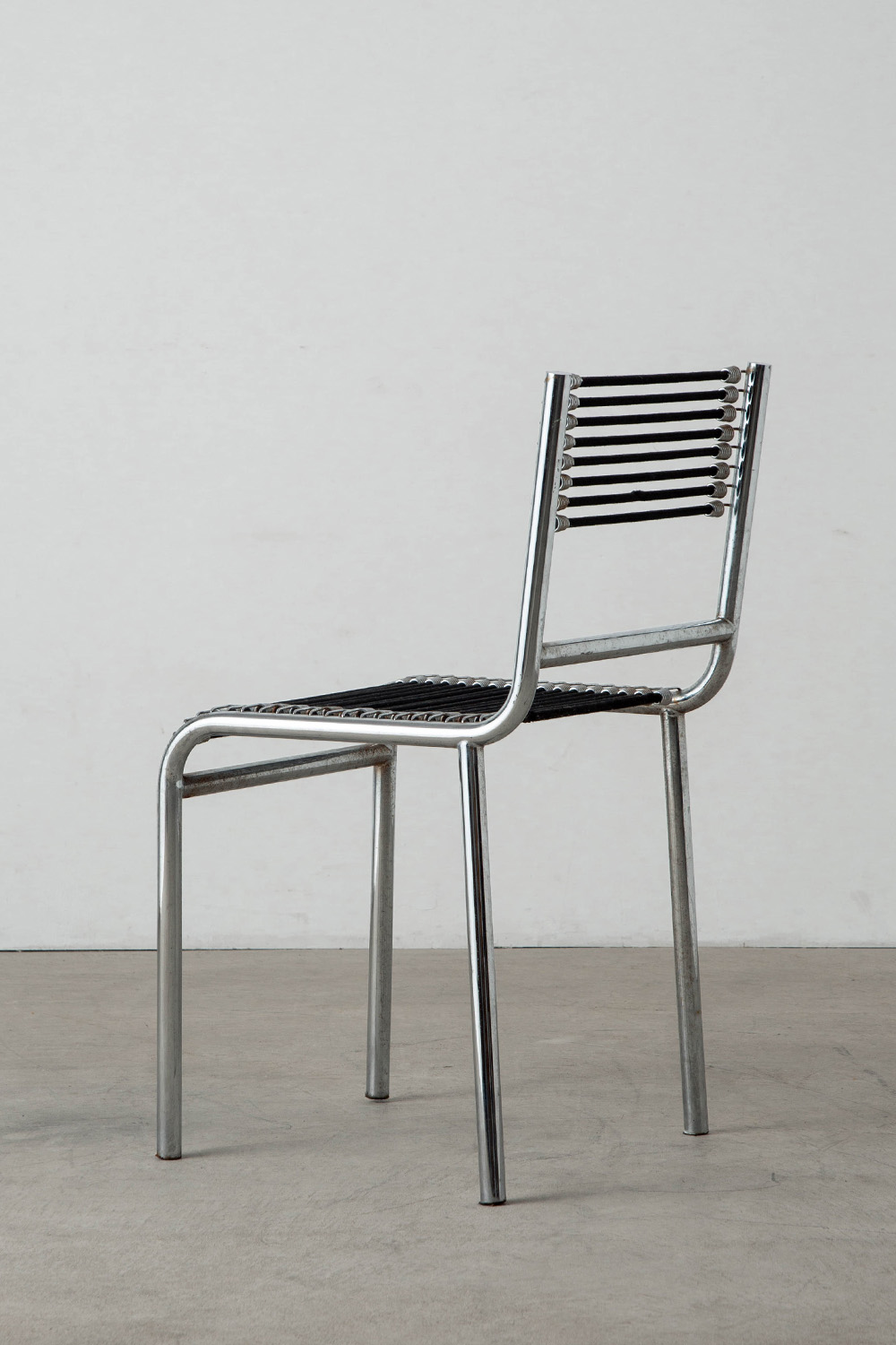 Sandows Chair by René Herbst for Ecart International in Chrome and elastic cord