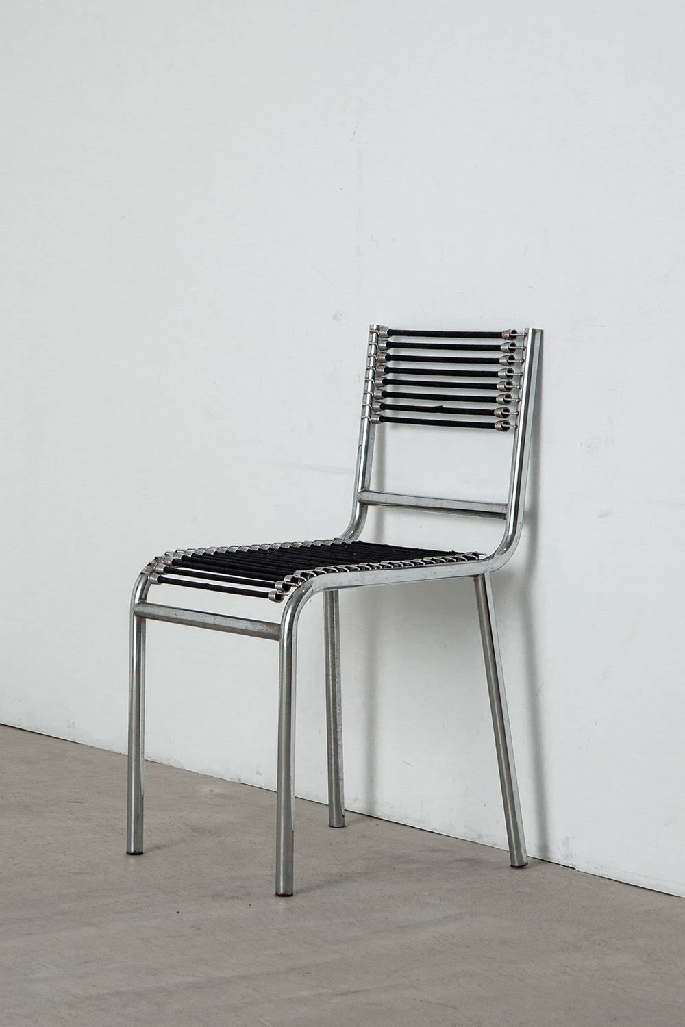 Sandows Chair by René Herbst for Ecart International in Chrome and elastic cord