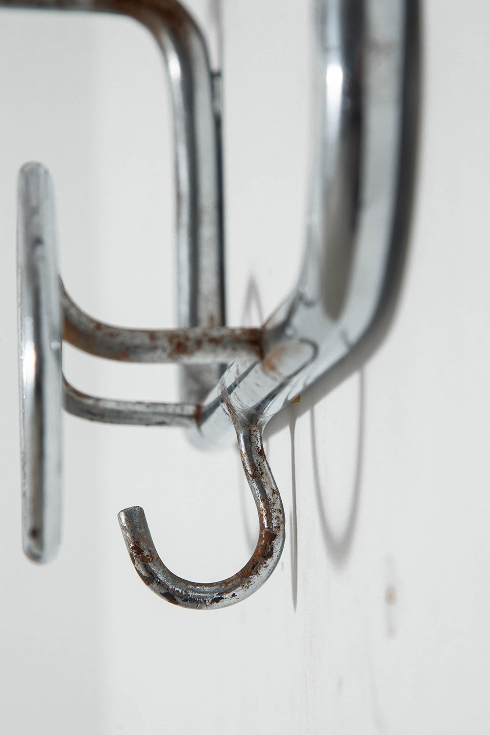 Vintage Wall Coat Rack in Steel