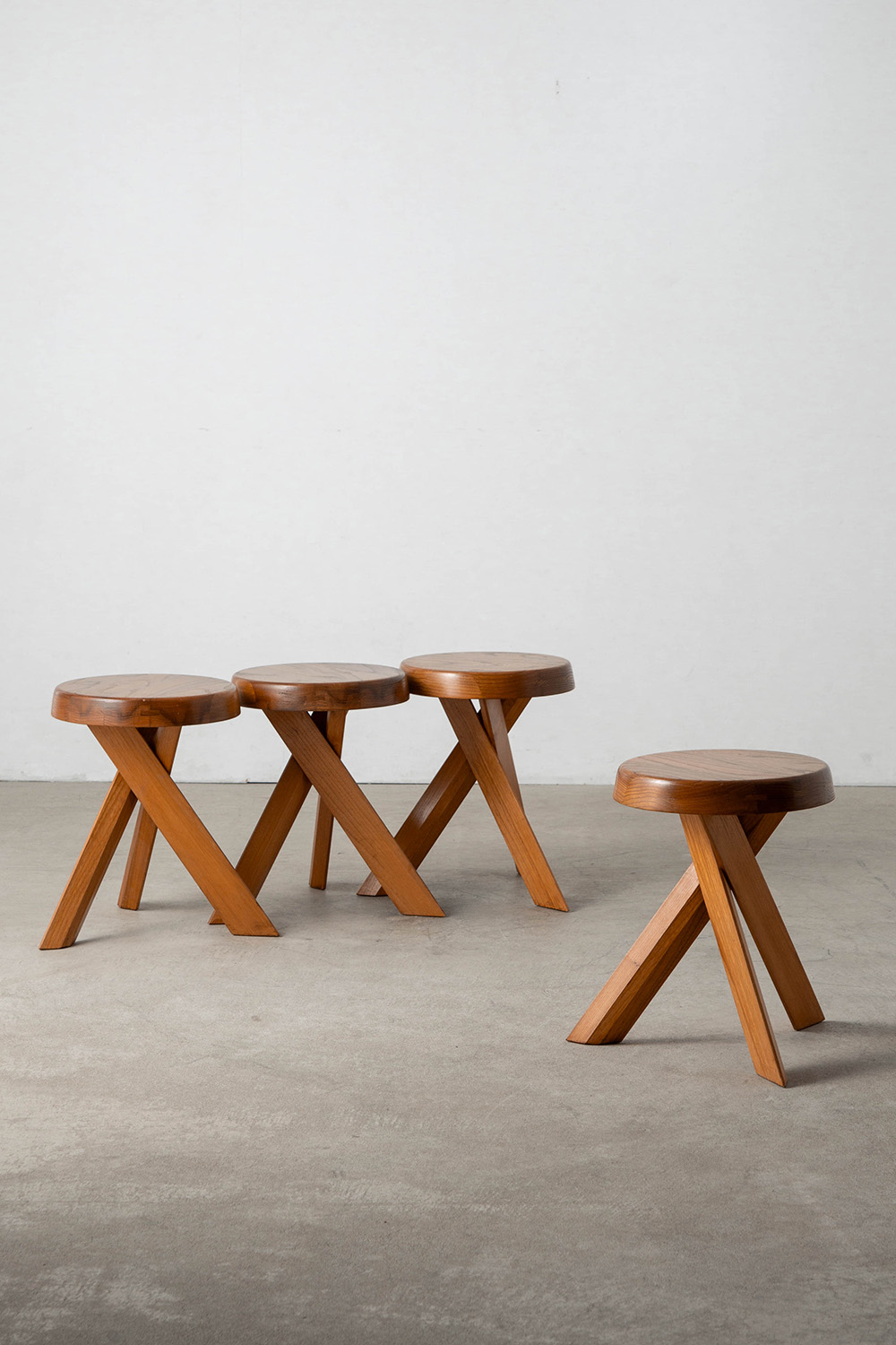 S31 Stool by Pierre Chapo in Elm
