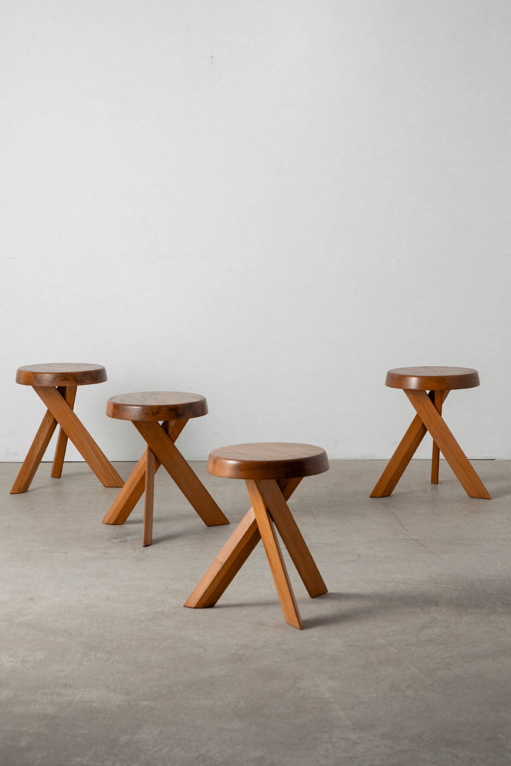 S31 Stool by Pierre Chapo in Elm