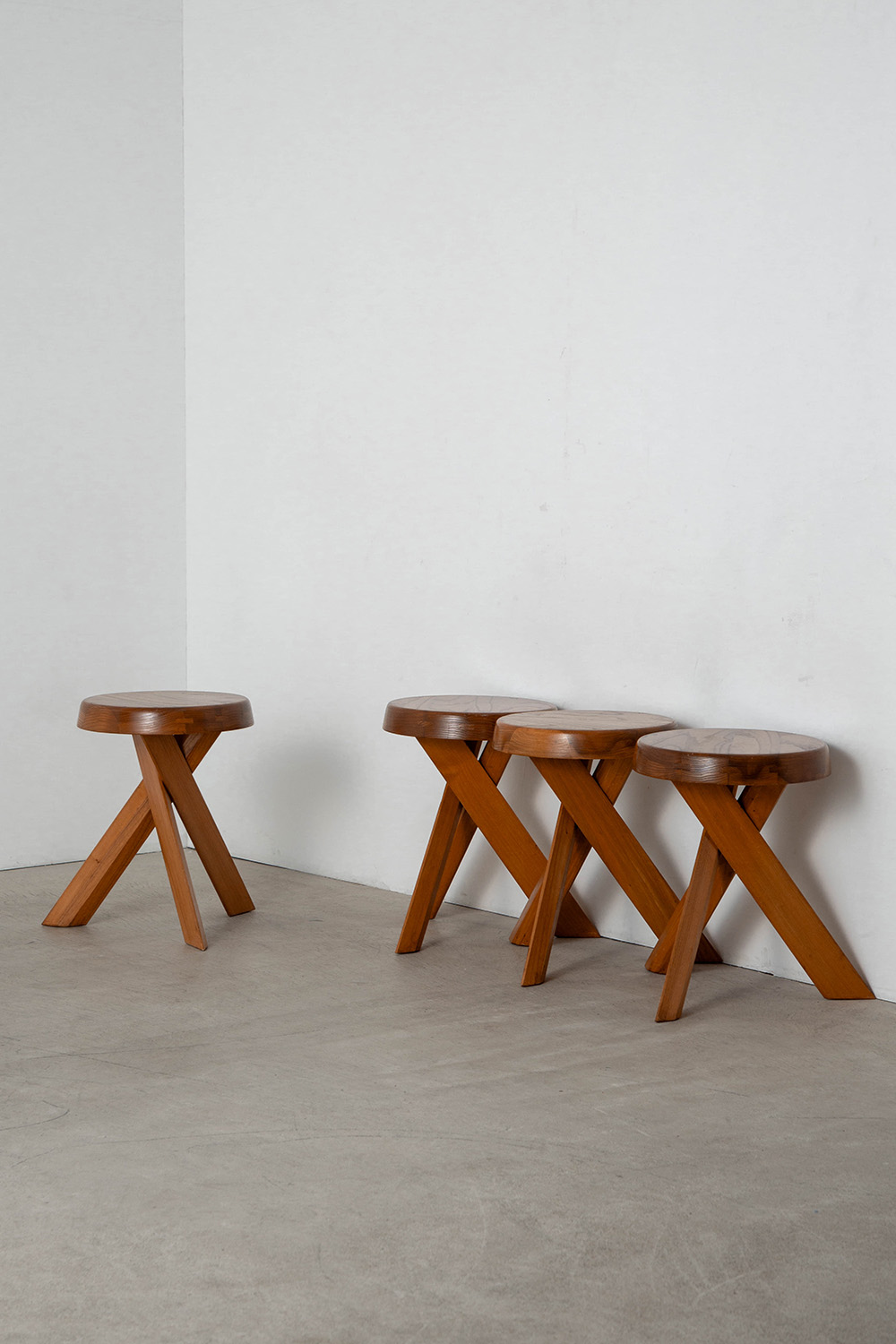 S31 Stool by Pierre Chapo in Elm