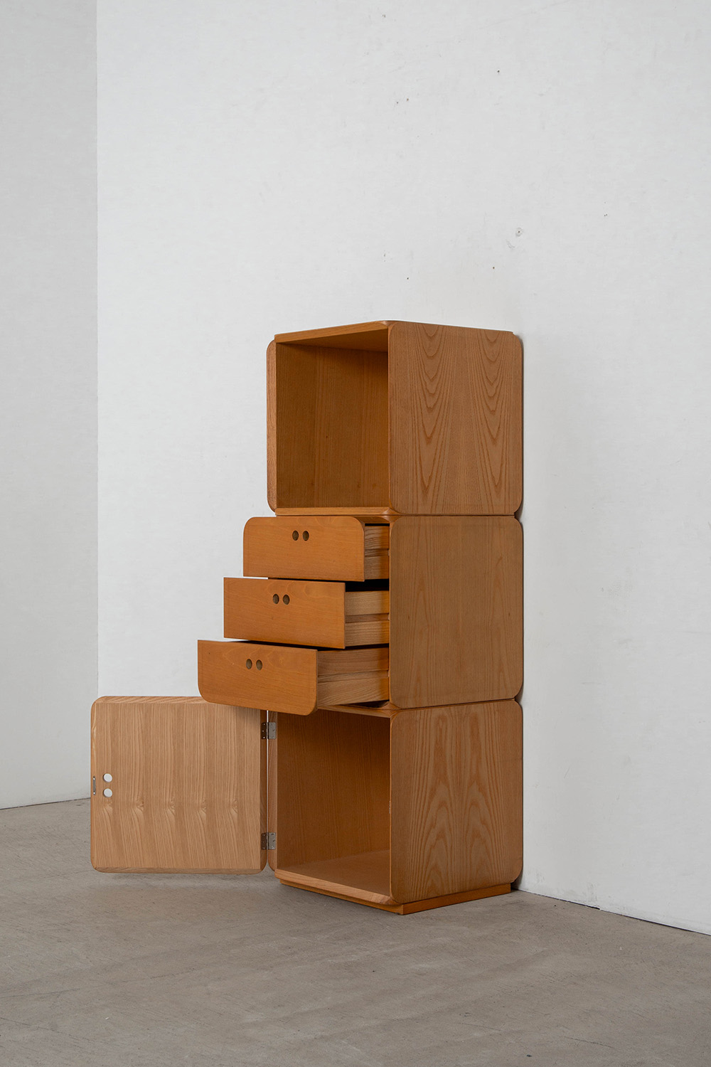 Samara Modular Storage Set by Derk Jan De Vries for Maisa di Seveso in Beech