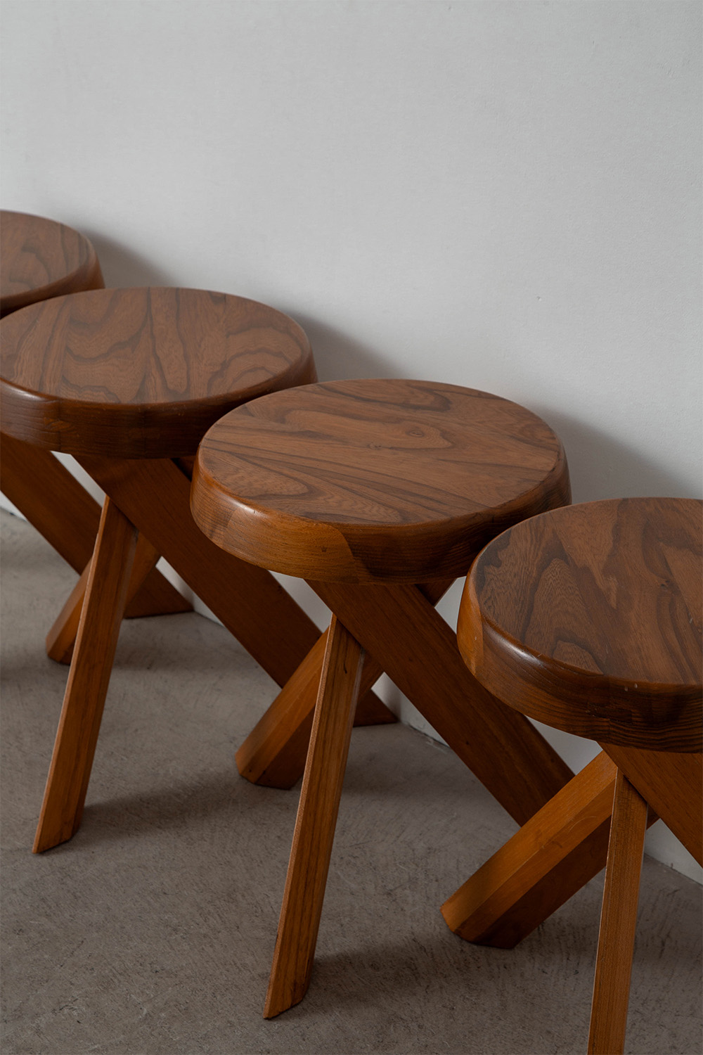 S31 Stool by Pierre Chapo in Elm