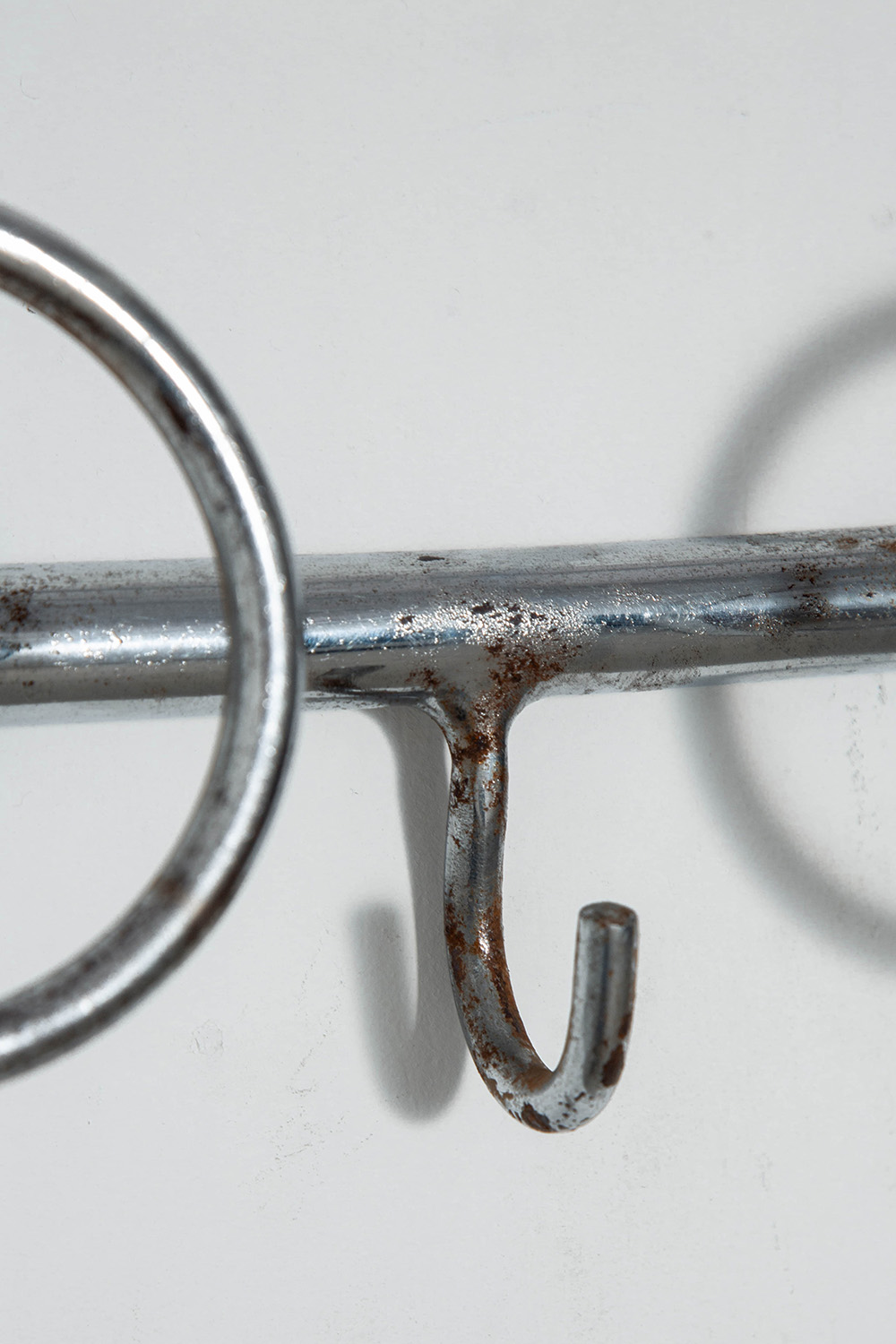 Vintage Wall Coat Rack in Steel