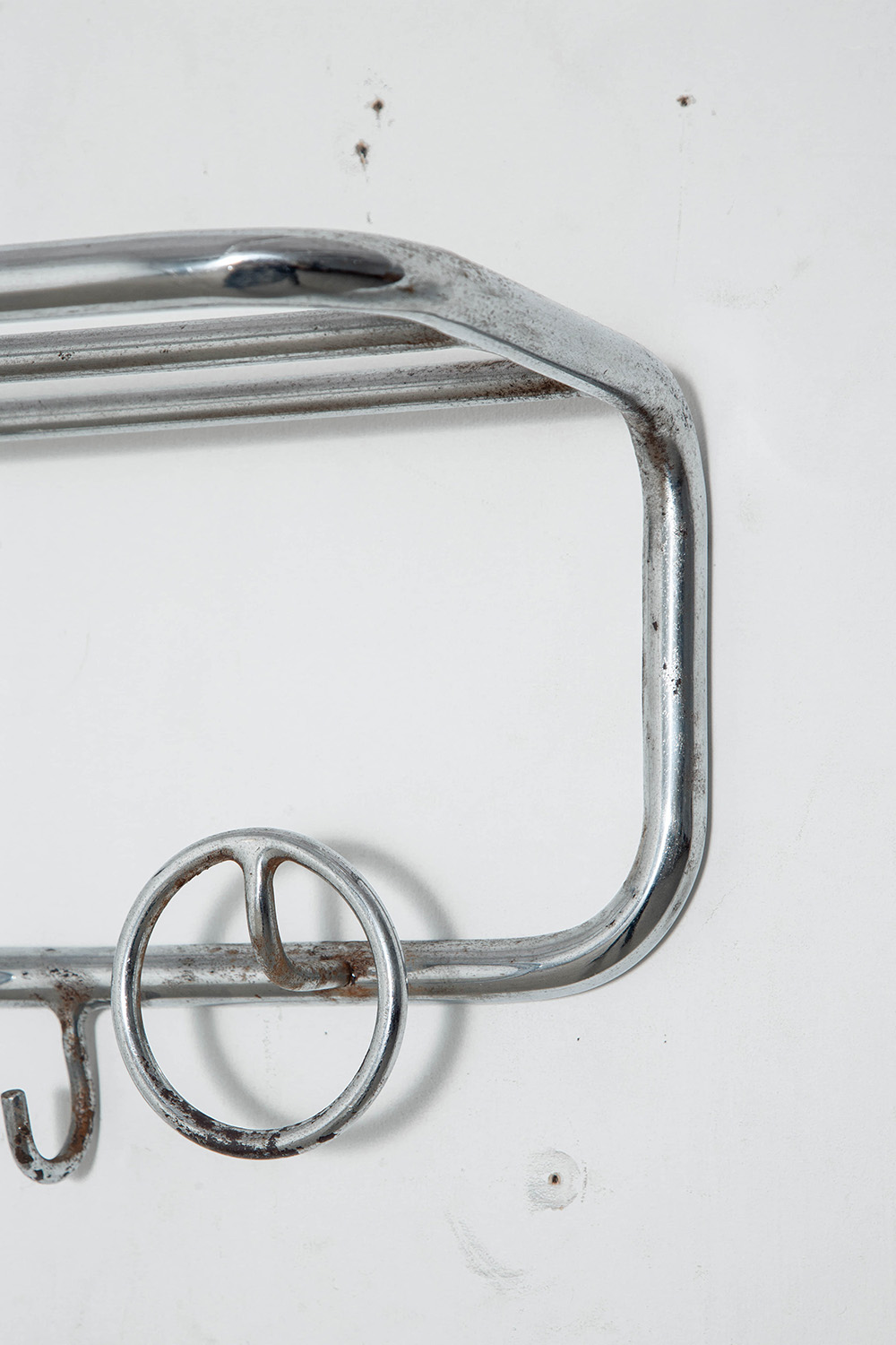 Vintage Wall Coat Rack in Steel