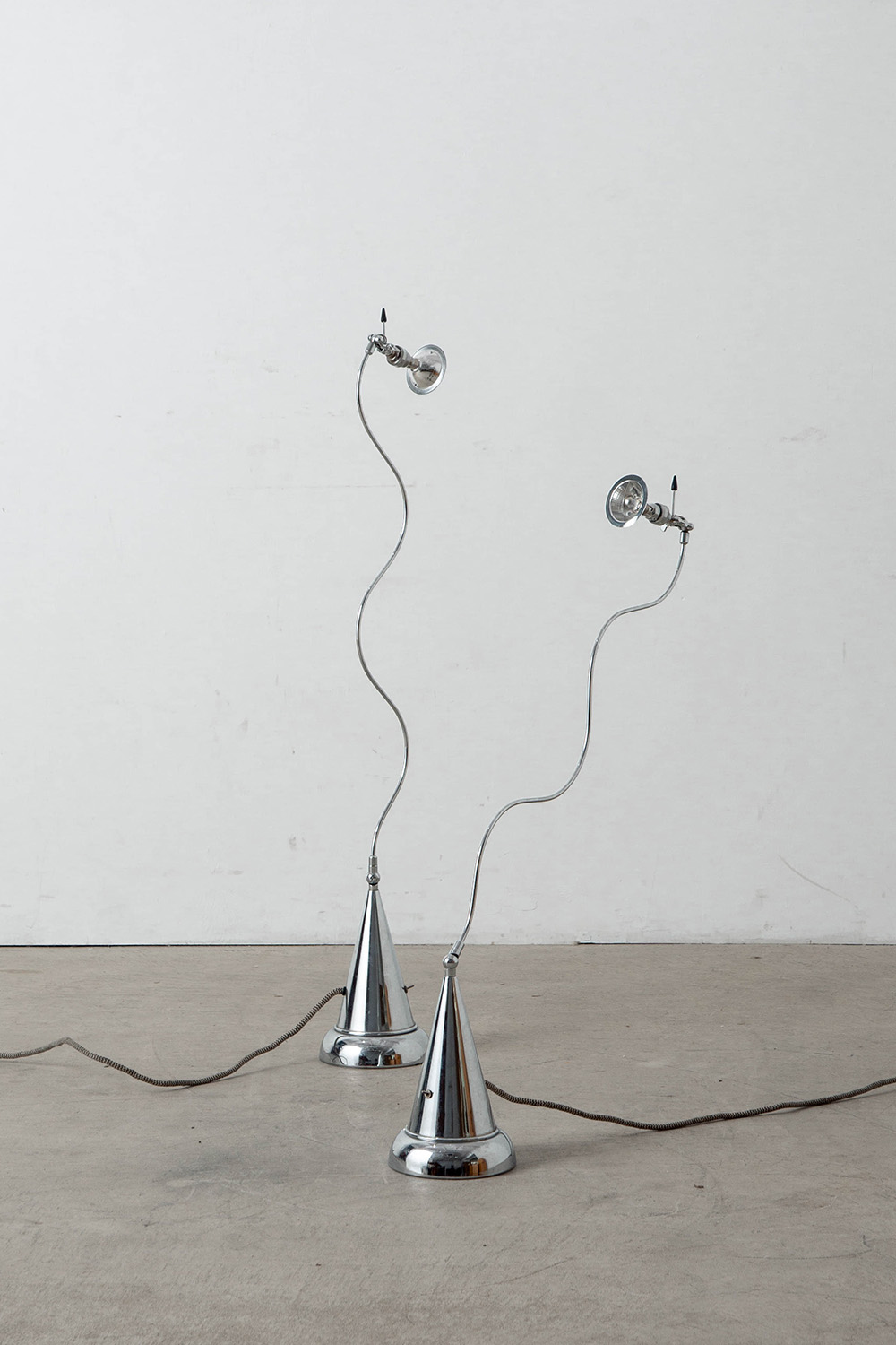 Floor Lamp by Andrea Bastianello for Disegnoluce in Chrome