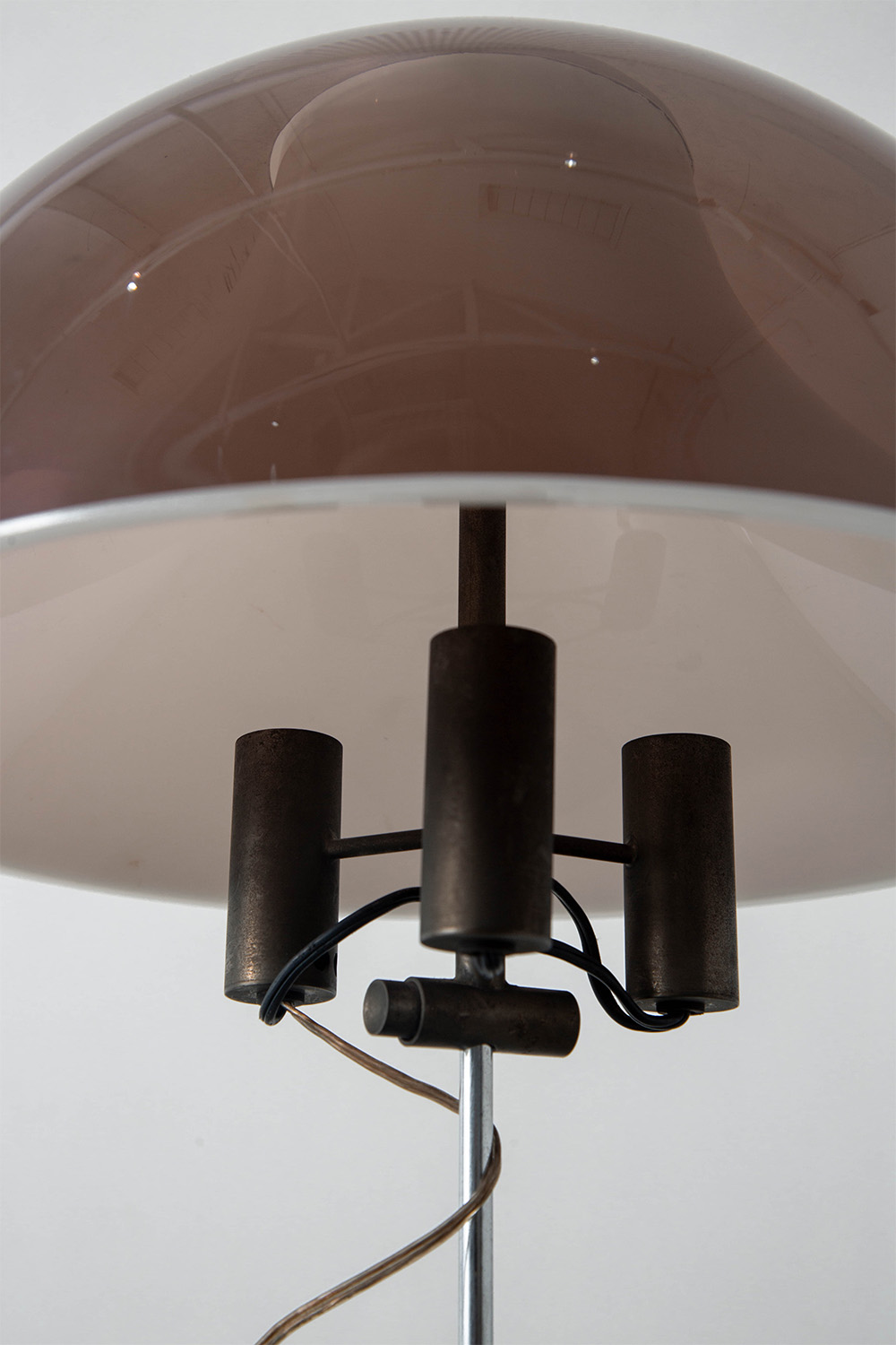 Adjustable Table Lamp by Elio Martinelli for Martinelli Luce in Steel and Acryl
