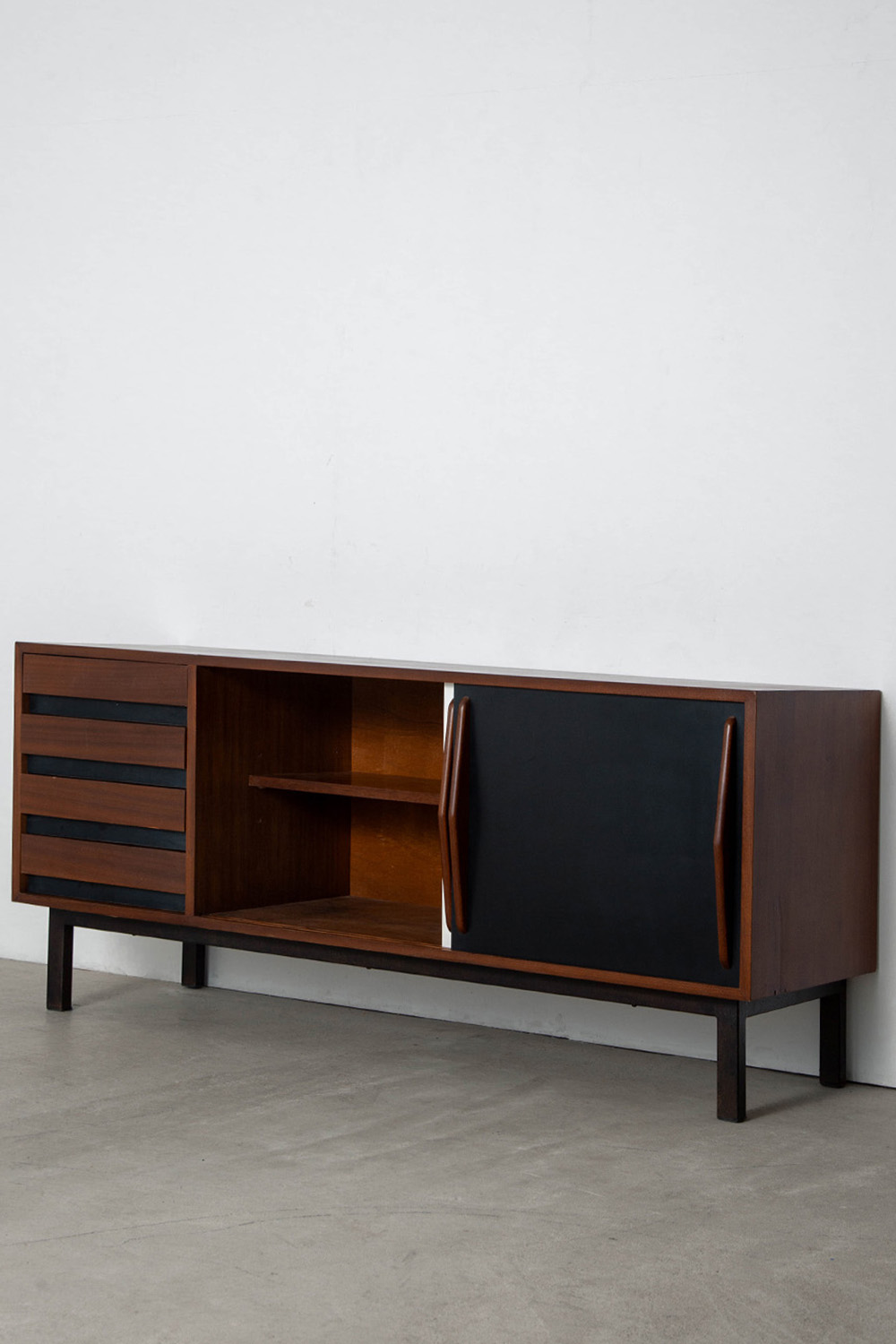 Sideboard by Charlotte Perriand for Steph Simon in Ash and Steel