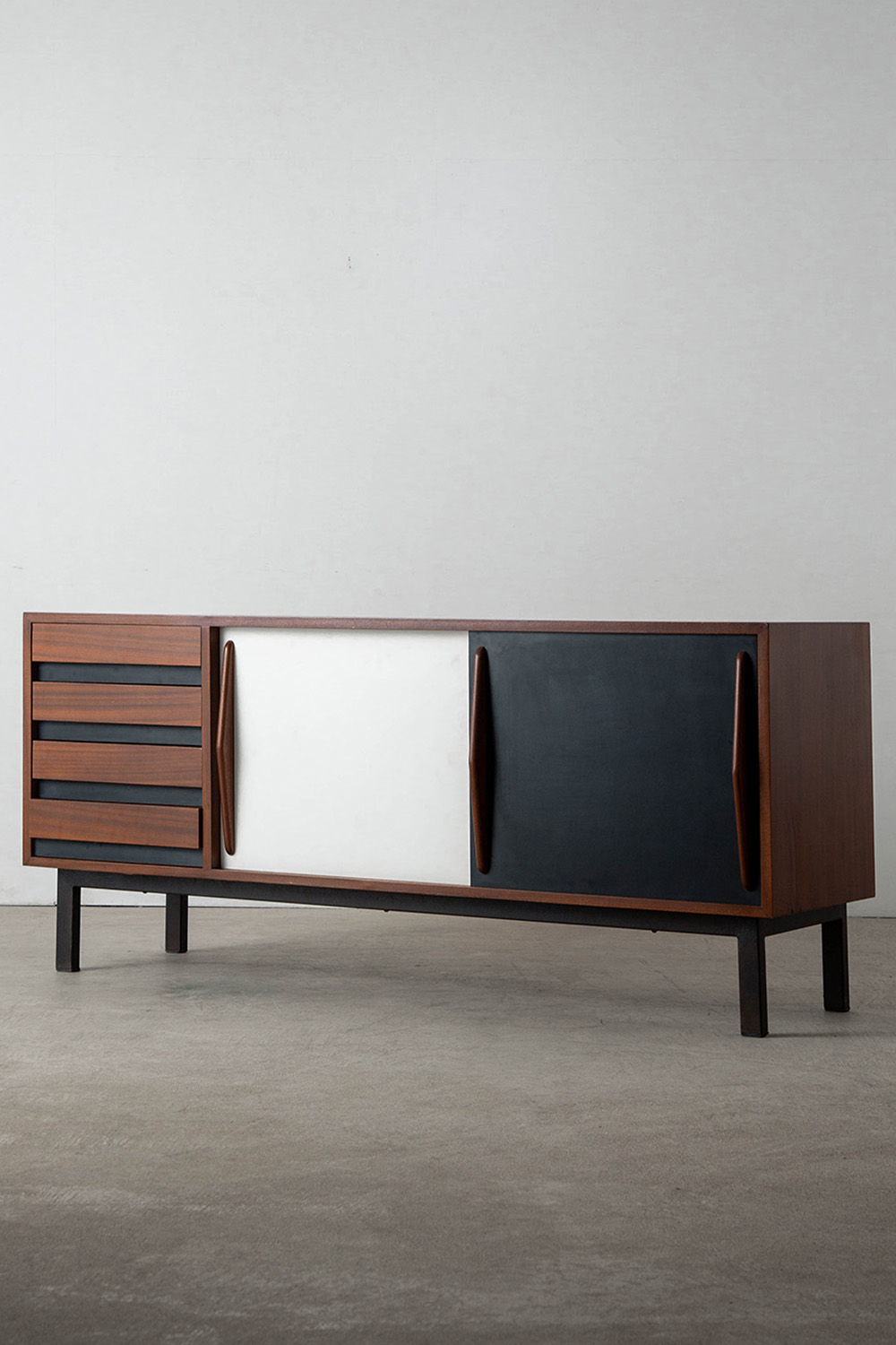 Sideboard by Charlotte Perriand for Steph Simon in Ash and Steel