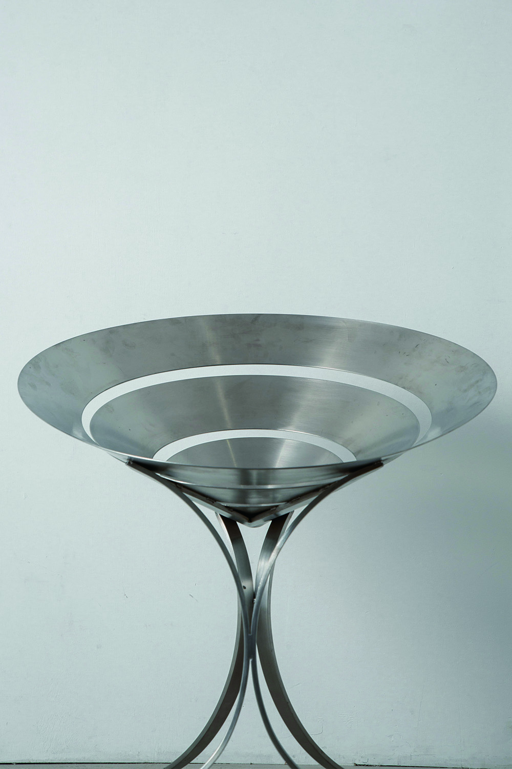 Ring Chair by Maria Pergay for Ugine-Gueugnon in Stainless Steel