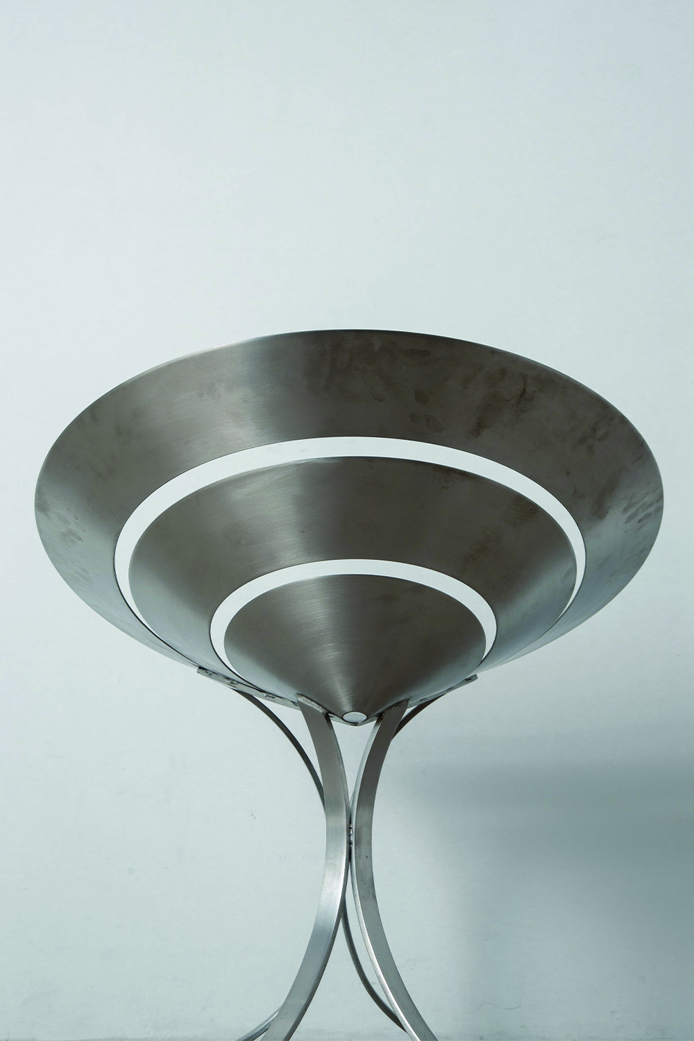 Ring Chair by Maria Pergay for Ugine-Gueugnon in Stainless Steel