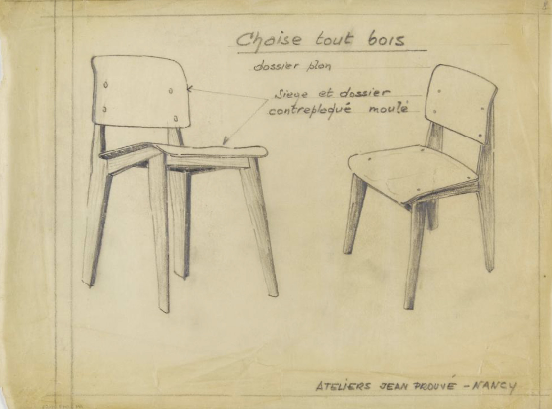 Tout Bois Chair 設計図
