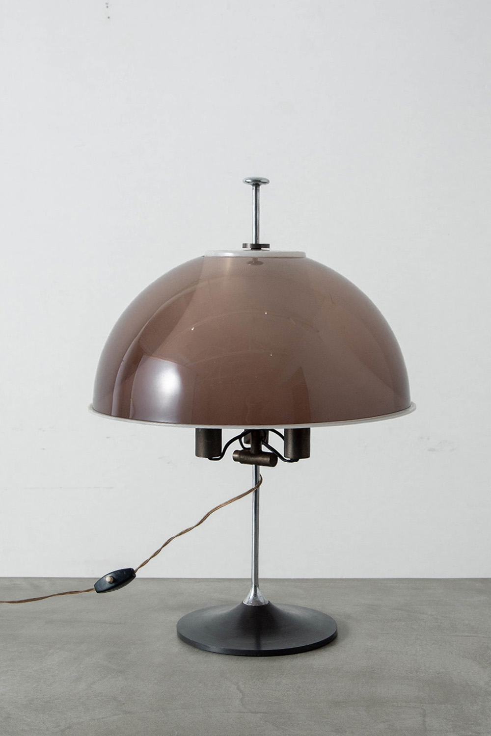 Adjustable Table Lamp by Elio Martinelli for Martinelli Luce in Steel and Acryl