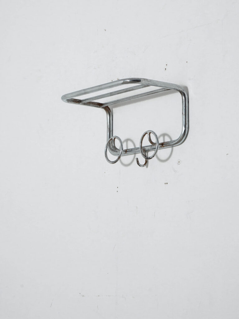 Vintage Wall Coat Rack in Steel