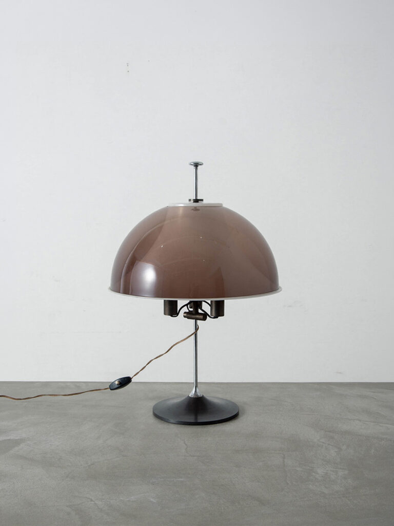 Adjustable Table Lamp by Elio Martinelli for Martinelli Luce in Steel and Acryl
