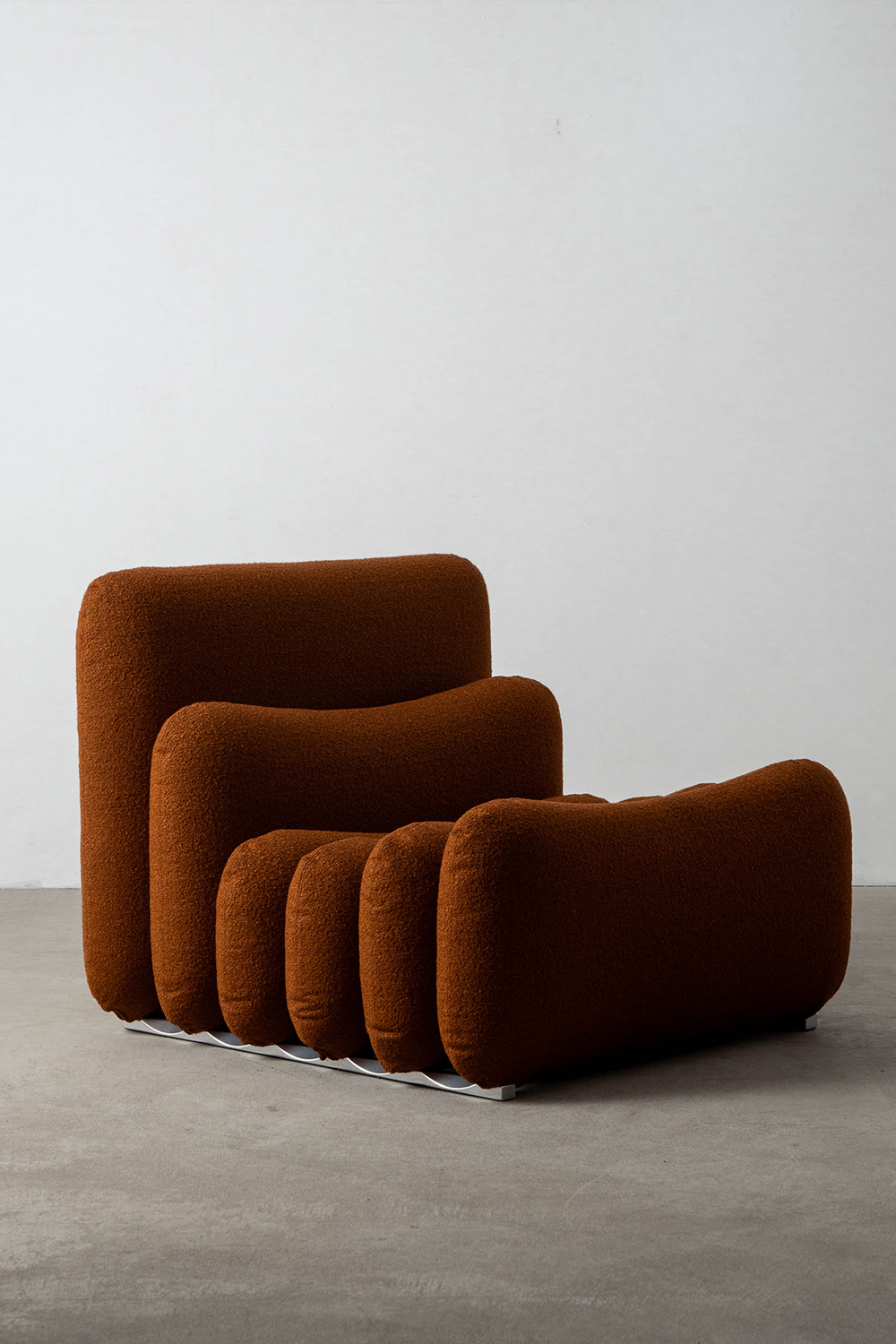 Additional System Armchair and Ottoman by Joe Colombo for Tacchini in Fabric