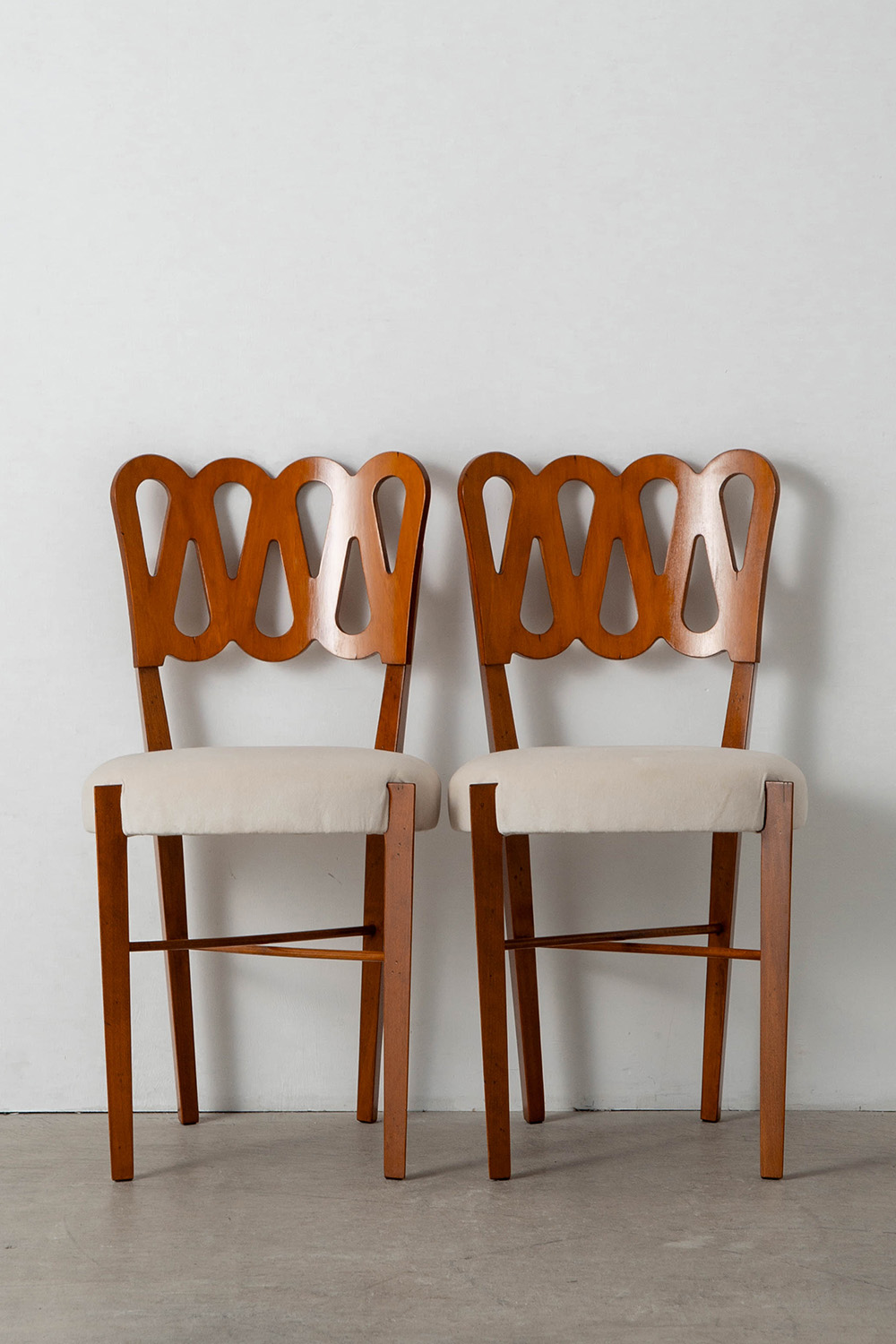 969 Chair by Gio Ponti for Montina in Wood and Fabric