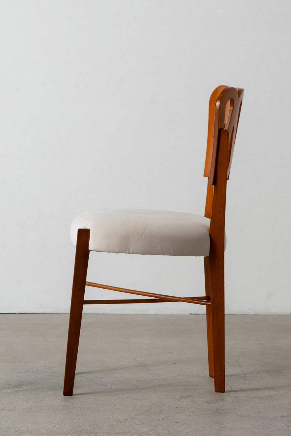 969 Chair by Gio Ponti for Montina in Wood and Fabric