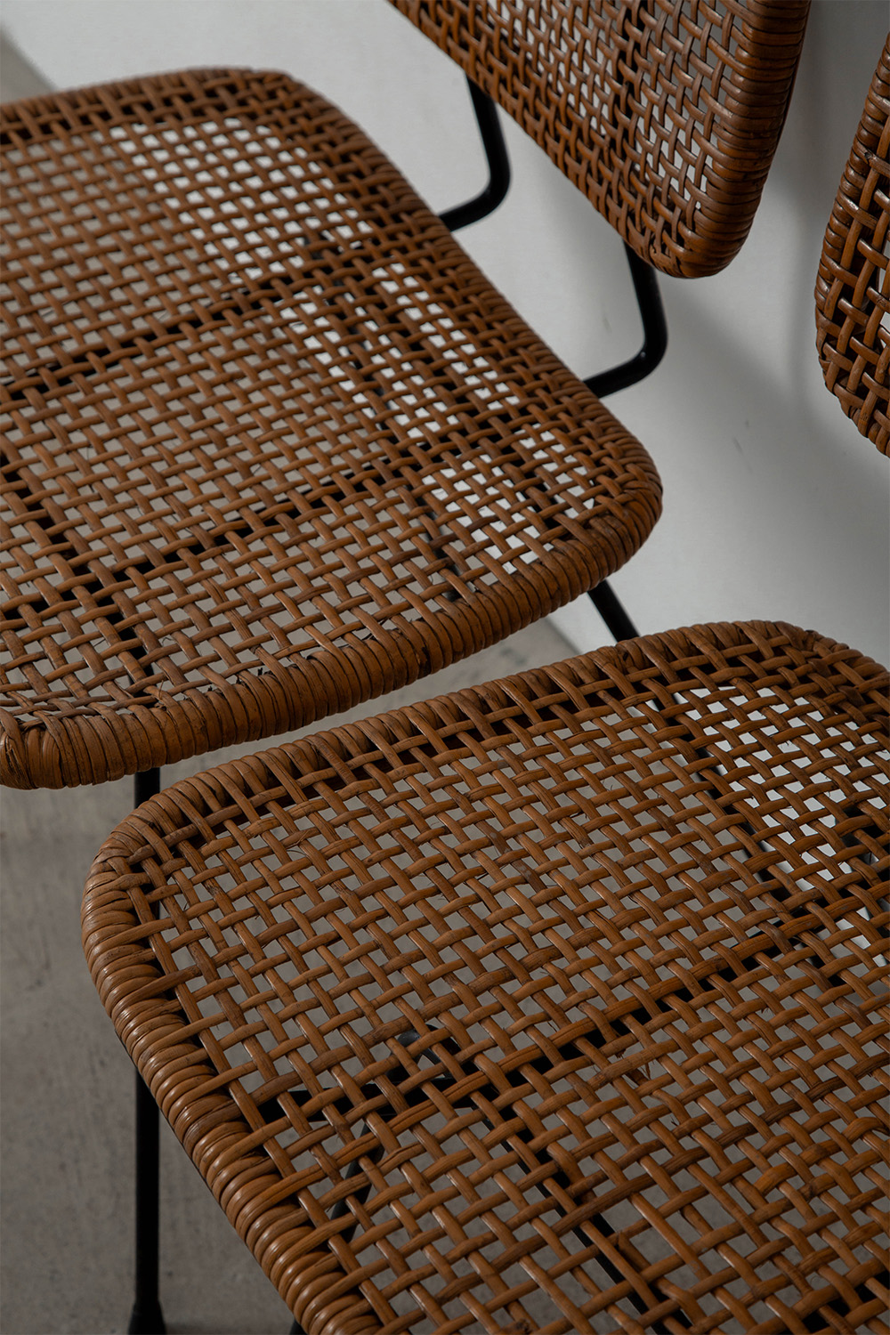 Dining Chair by Dirk van Sliedreg for Rohe Noordwolde in Rattan and Steel