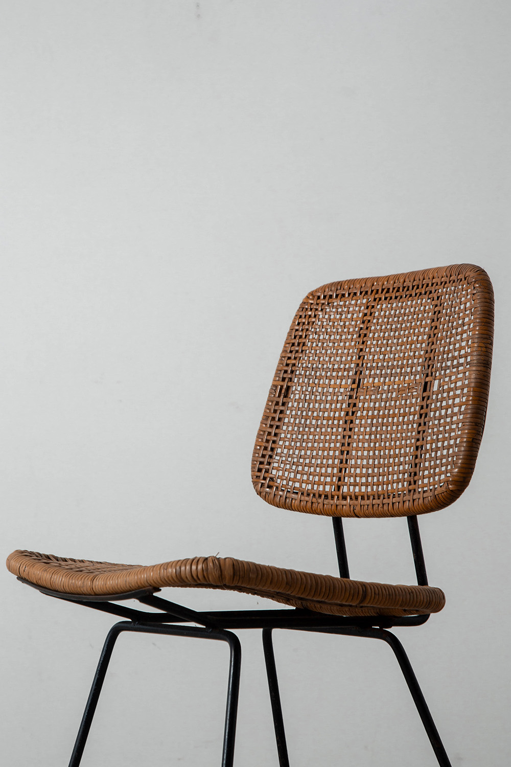 Dining Chair by Dirk van Sliedreg for Rohe Noordwolde in Rattan and Steel