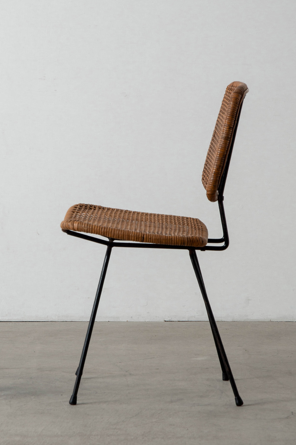 Dining Chair by Dirk van Sliedreg for Rohe Noordwolde in Rattan and Steel