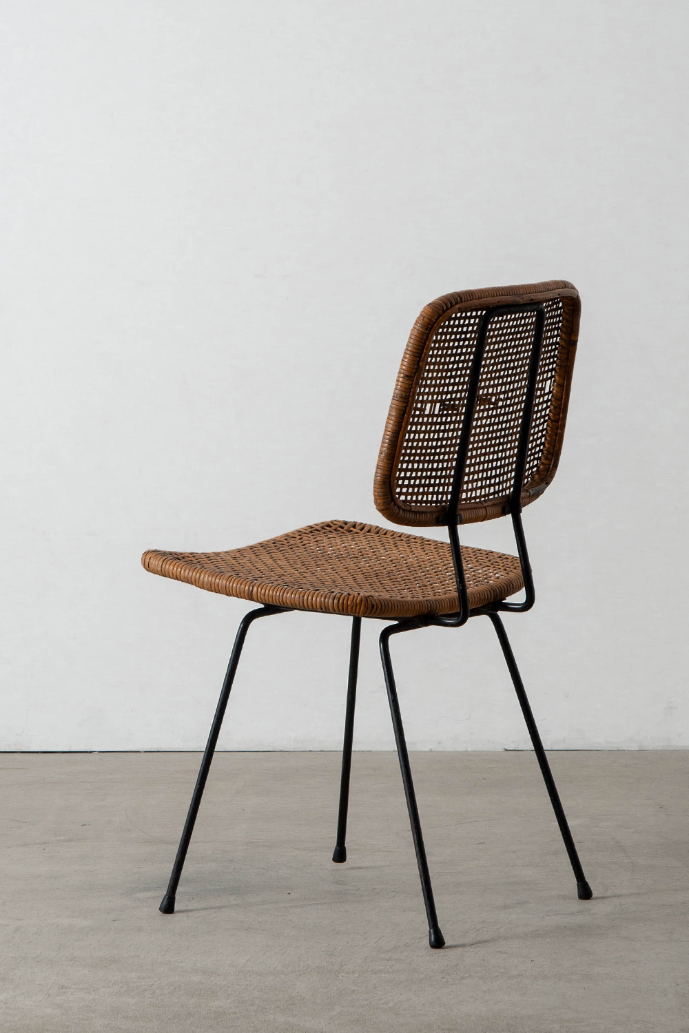 Dining Chair by Dirk van Sliedreg for Rohe Noordwolde in Rattan and Steel