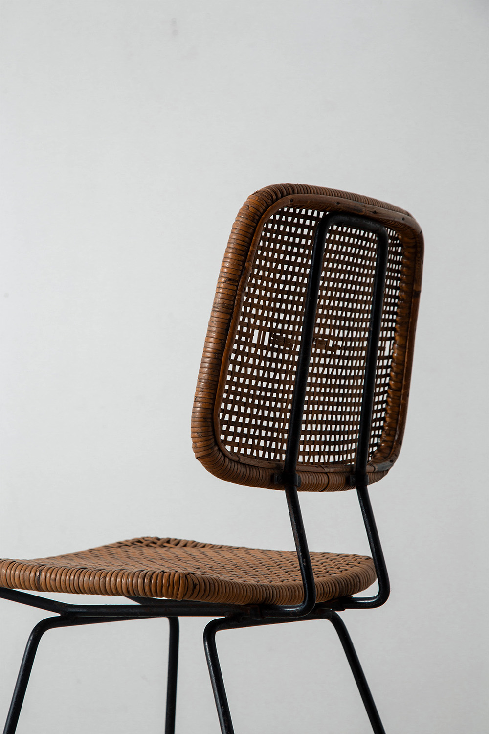 Dining Chair by Dirk van Sliedreg for Rohe Noordwolde in Rattan and Steel