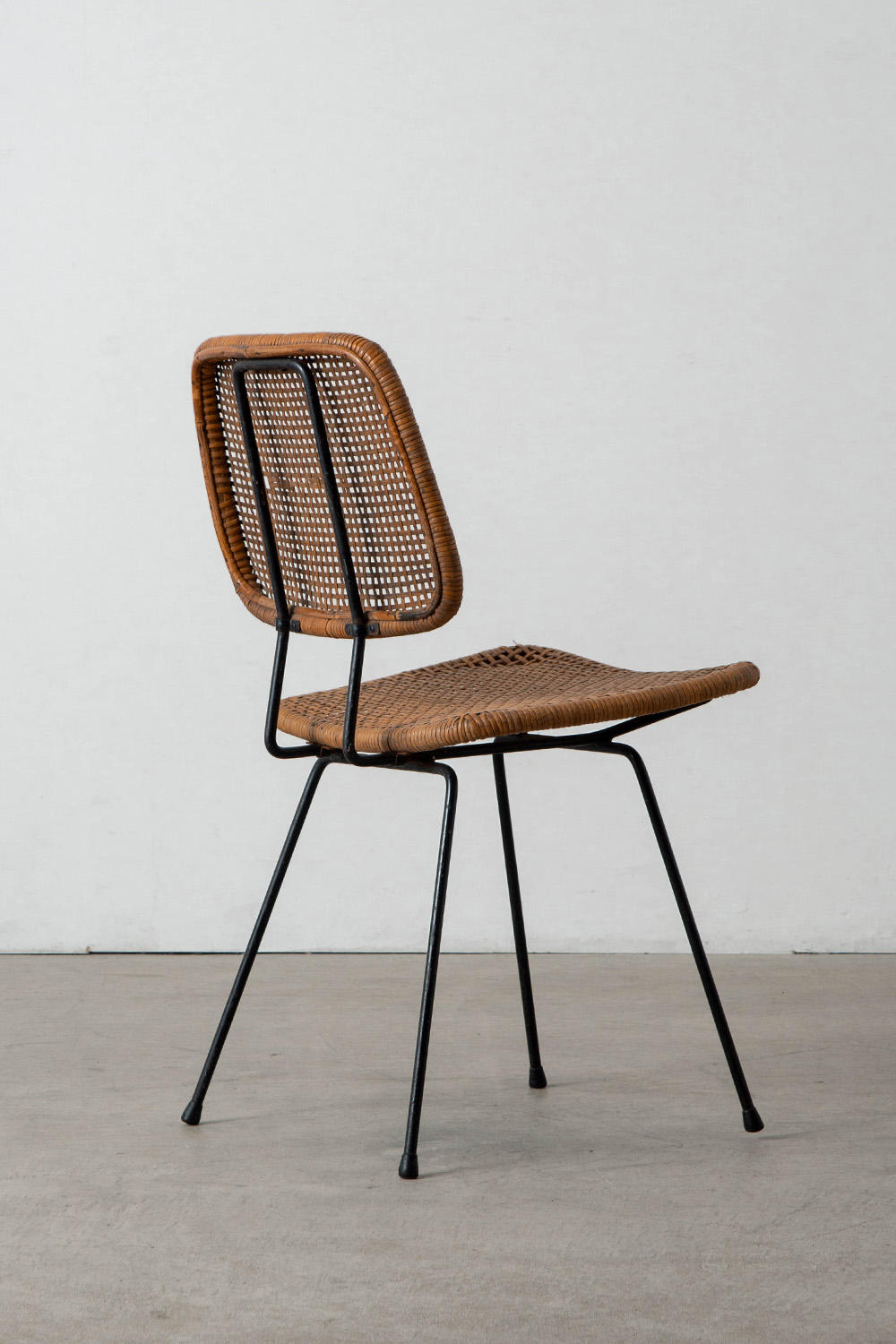 Dining Chair by Dirk van Sliedreg for Rohe Noordwolde in Rattan and Steel