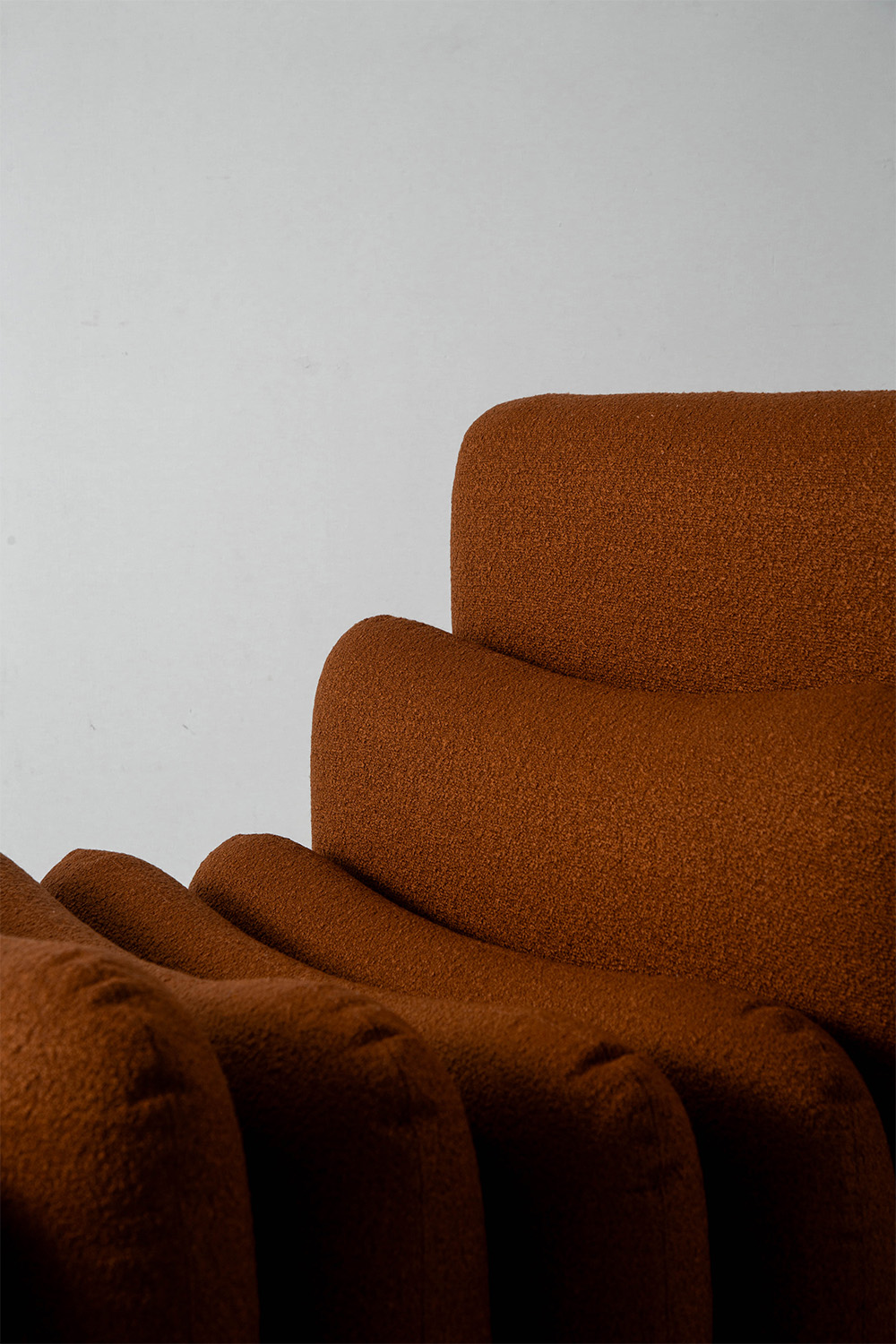 Additional System Armchair and Ottoman by Joe Colombo for Tacchini in Fabric